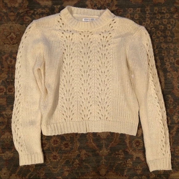 Woven Heart Open Stitch Pullover Sweater NWT - Picture 4 of 11